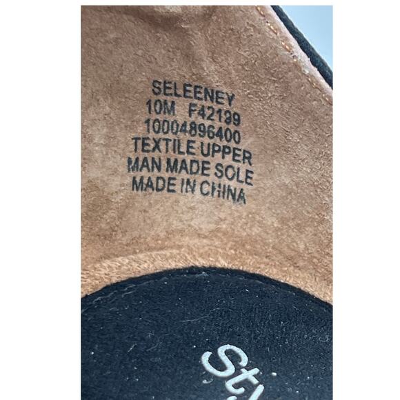 STYLE & CO WOMEN'S SELEENEY FAUX SUEDE WEDGE SANDALS BLACK 10W NEW - Picture 10 of 12